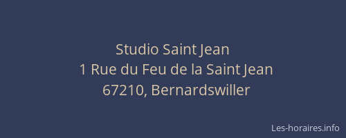 Studio Saint Jean