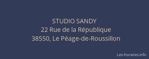 STUDIO SANDY