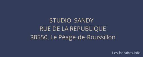 STUDIO  SANDY
