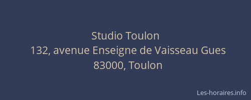 Studio Toulon