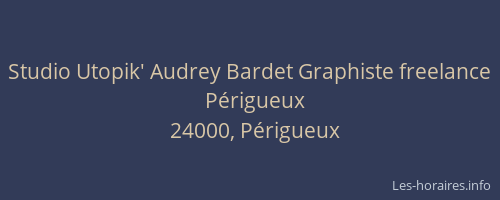 Studio Utopik' Audrey Bardet Graphiste freelance