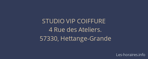 STUDIO VIP COIFFURE