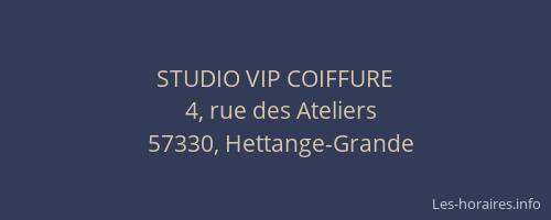 STUDIO VIP COIFFURE