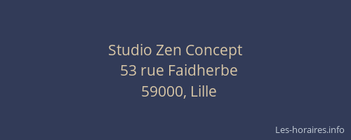 Studio Zen Concept