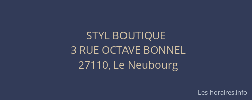 STYL BOUTIQUE