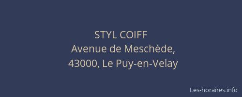 STYL COIFF