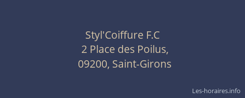 Styl'Coiffure F.C