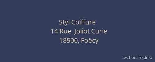 Styl Coiffure