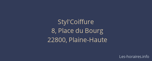 Styl'Coiffure
