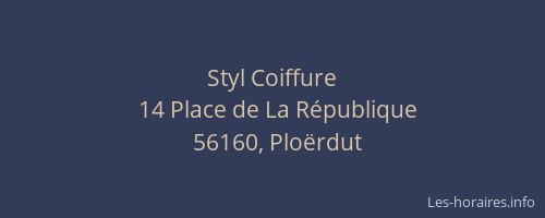Styl Coiffure