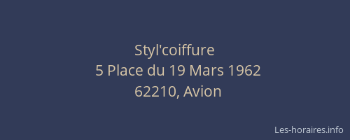 Styl'coiffure