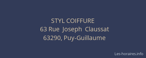STYL COIFFURE
