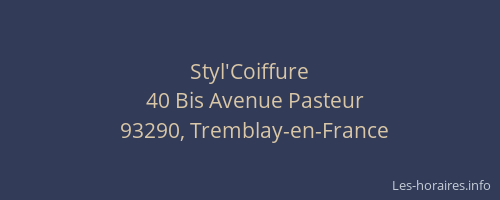 Styl'Coiffure