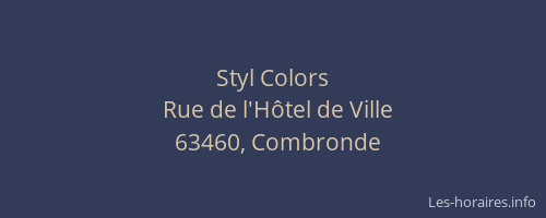 Styl Colors