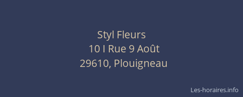 Styl Fleurs