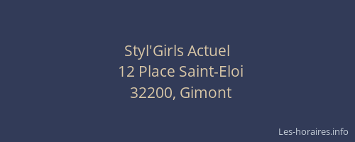 Styl'Girls Actuel