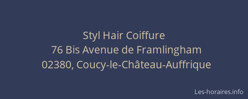 Styl Hair Coiffure