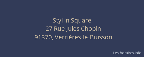 Styl in Square