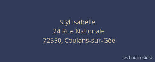 Styl Isabelle