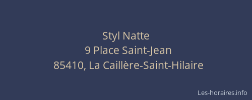 Styl Natte