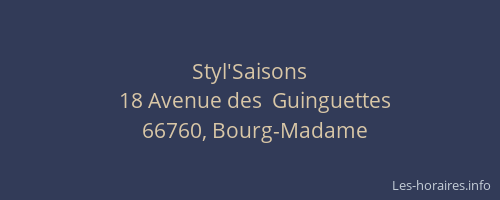 Styl'Saisons