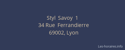 Styl  Savoy  1