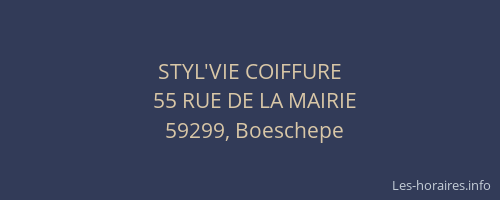 STYL'VIE COIFFURE