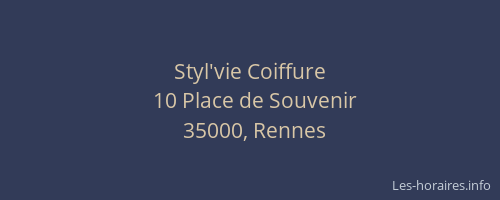 Styl'vie Coiffure