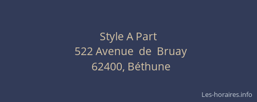 Style A Part