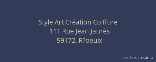Style Art Création Coiffure