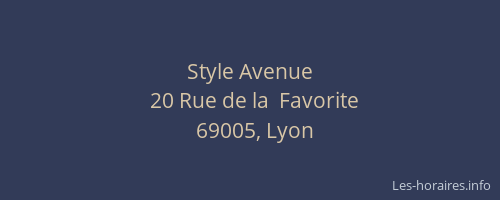 Style Avenue