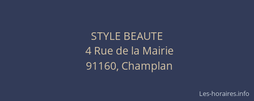 STYLE BEAUTE