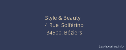 Style & Beauty