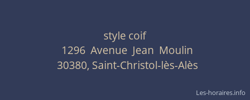 style coif