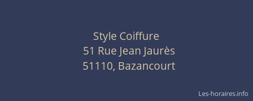 Style Coiffure