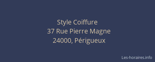 Style Coiffure