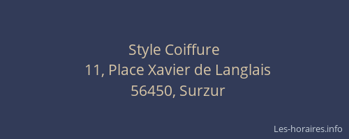 Style Coiffure