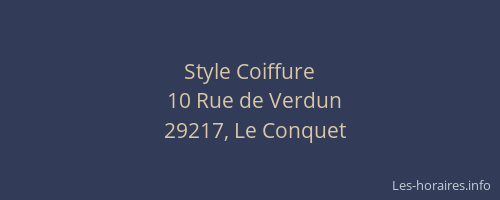 Style Coiffure