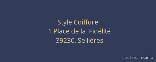 Style Coiffure