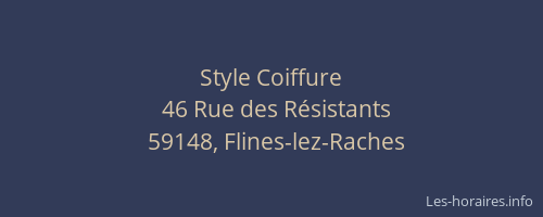 Style Coiffure