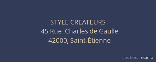 STYLE CREATEURS
