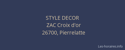 STYLE DECOR