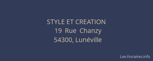 STYLE ET CREATION