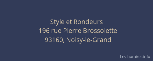 Style et Rondeurs