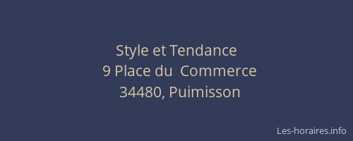 Style et Tendance