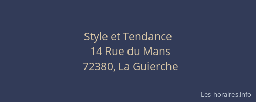 Style et Tendance