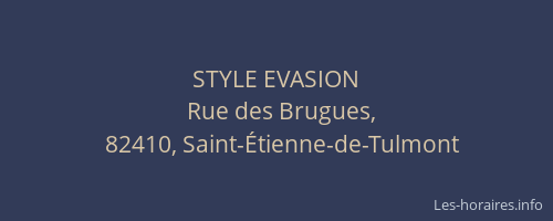 STYLE EVASION