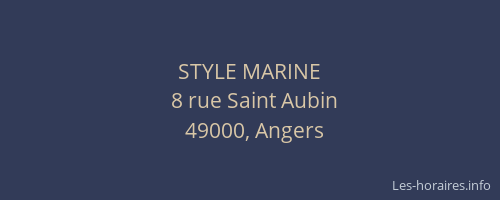 STYLE MARINE