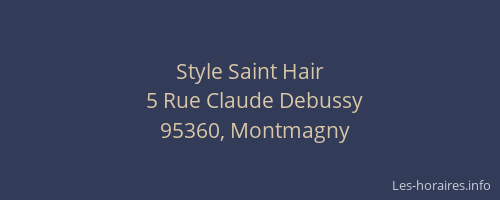 Style Saint Hair
