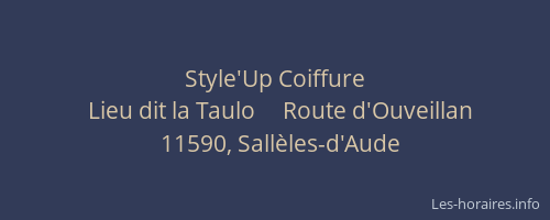Style'Up Coiffure